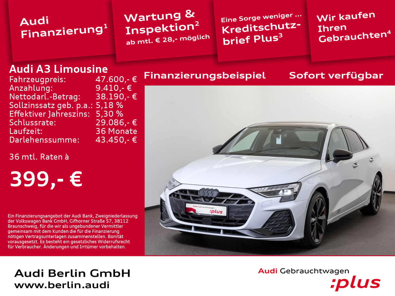 A3 Limousine S line 35 TFSI S tronic