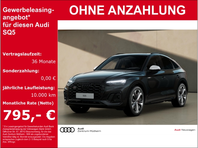 SQ5 Sportback 3.0 TDI quattroLuftfederung StandHZG AHK Panodach HUD AD