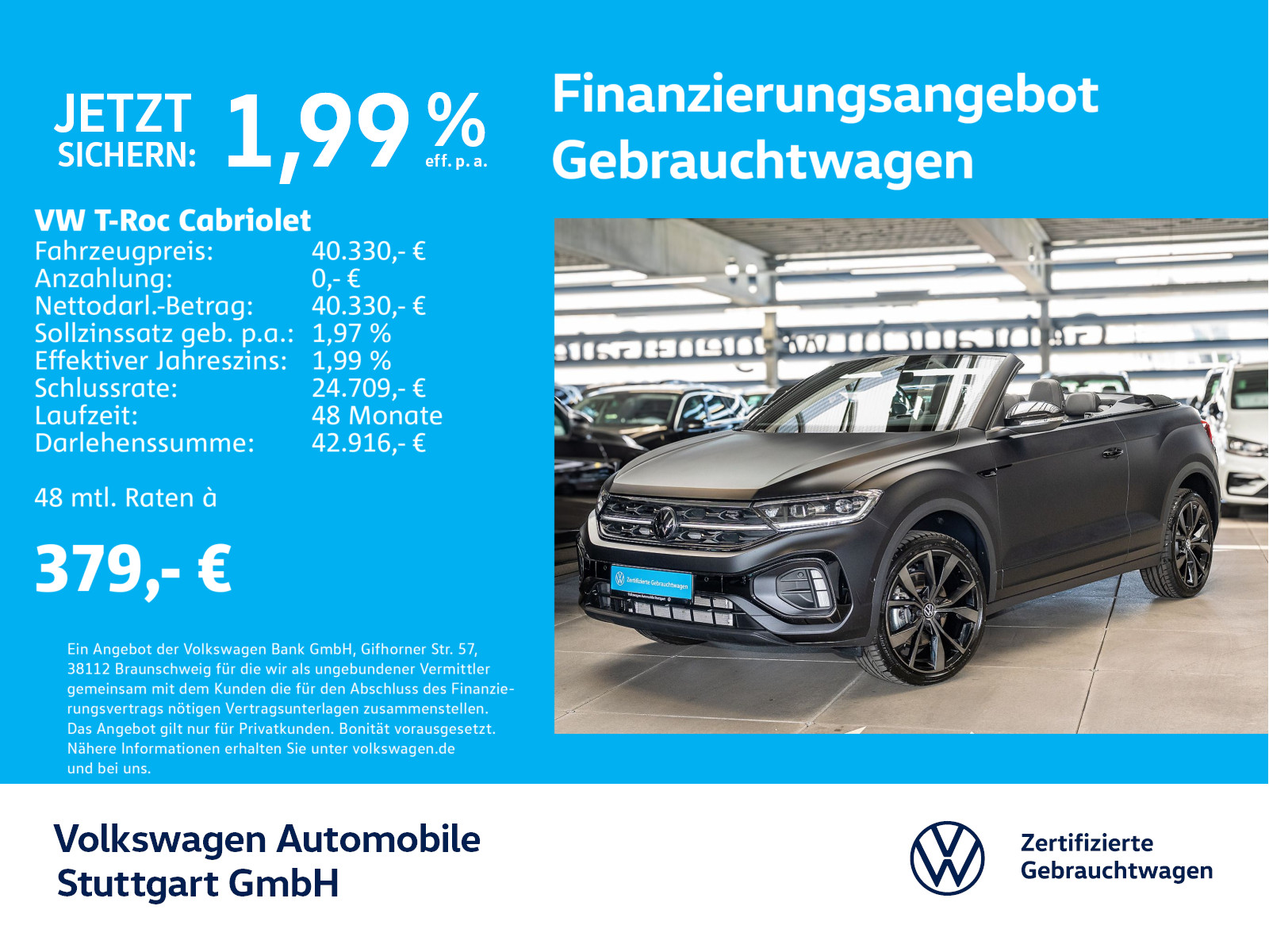 Volkswagen T-Roc Cabriolet 1.5 TSI