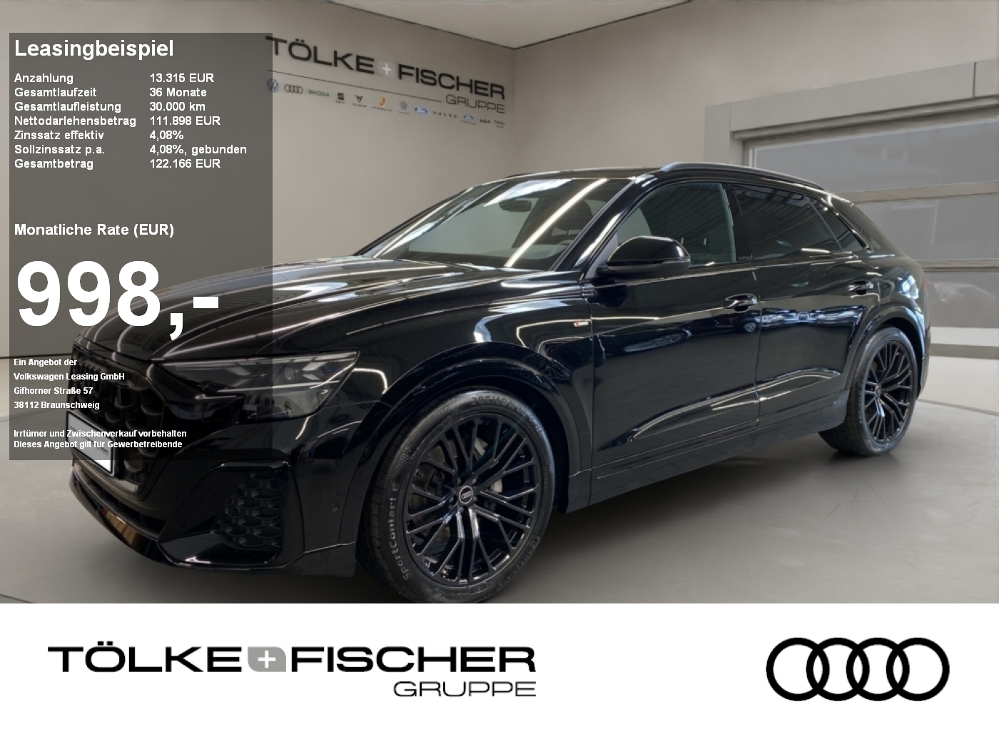 Q8 50 3.0 TDI quattro S-line el.Heck 360 ACC LM