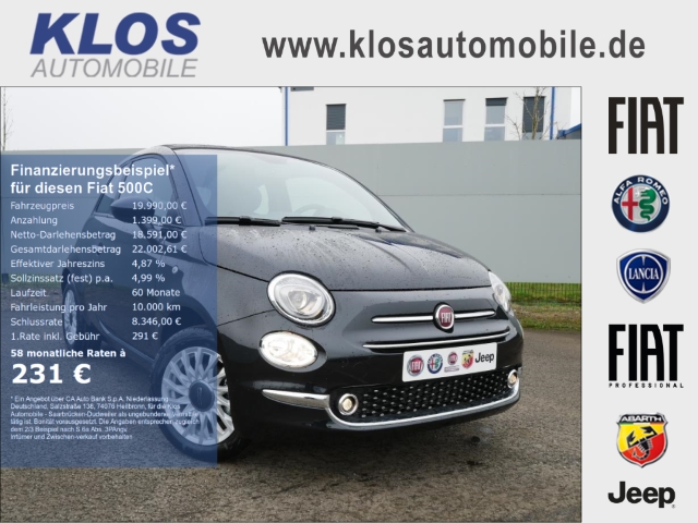 Fiat 500C 1.0 DOLCEVITA 70PS