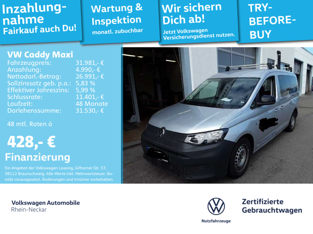 Caddy Maxi 2.0 TDI DSG Navi PDC Klima uvm