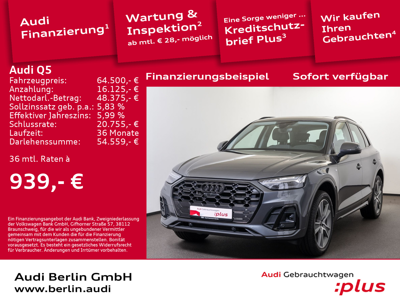 Audi Q5 S line 55 TFSI e qu