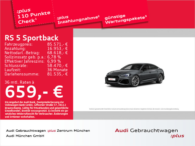Audi RS5 Sportback Dynamik Laser 280kmH