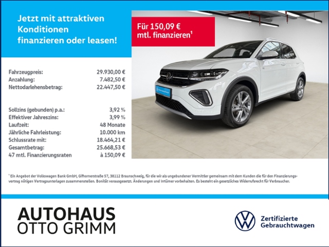 T-Cross 1.5 TSI DSG R-Line AHK Matrix-LED