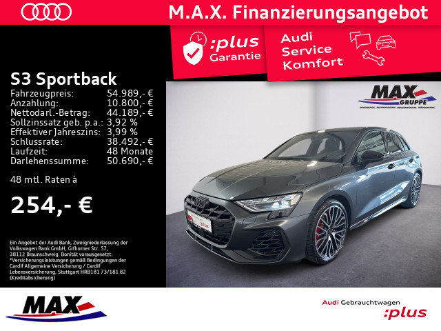 S3 Sportback TFSI +MATRIX-LED+PANO+SONOS+KAMERA+