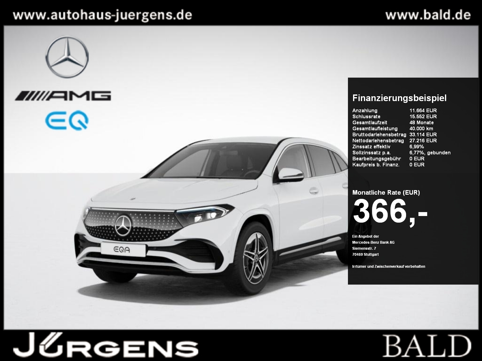 Mercedes-Benz EQA 250 AMG-Sport Ambi