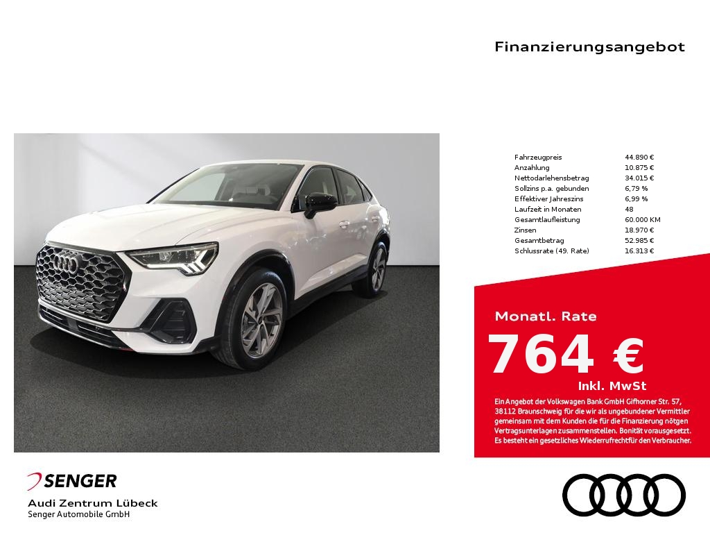 Q3 Sportback 35 TFSI Optik-Paket Navi LED Sitzh.