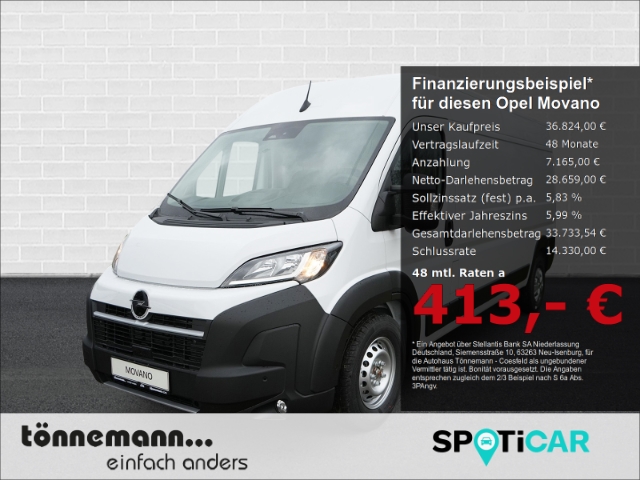 Movano C CARGO FACELIFT L3H2 3,5T VERSTÄRKT+AHK+RÜCKFAHRKAMERA