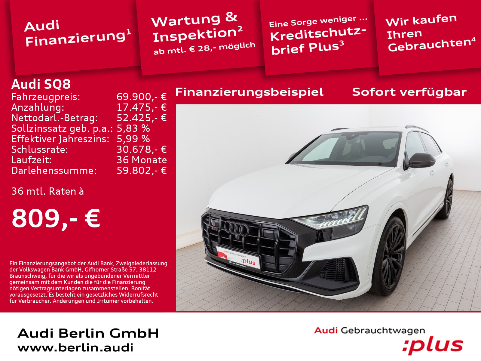 SQ8 TFSI tiptr. 360°K MATRIX NAVI PANO VIRTUAL