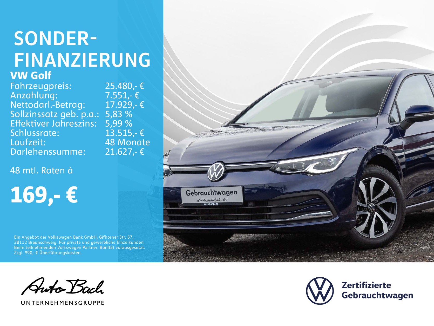 Volkswagen Golf 1.5 VIII eTSI 