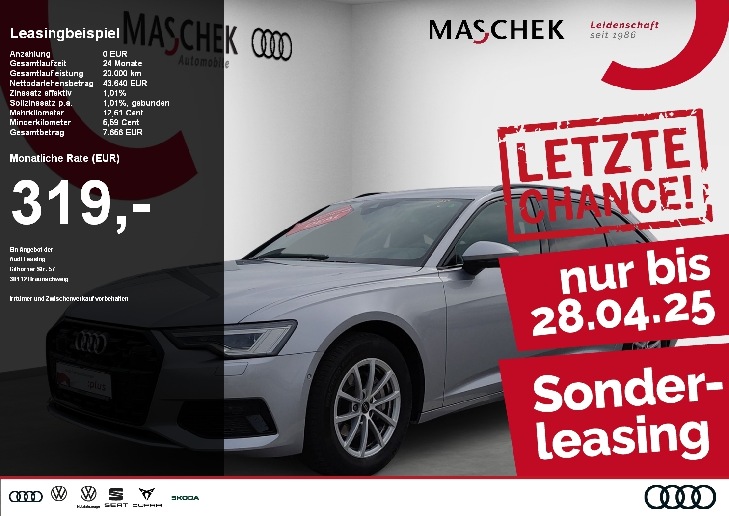 Audi A6 Avant advanced 40 TDI Black VC