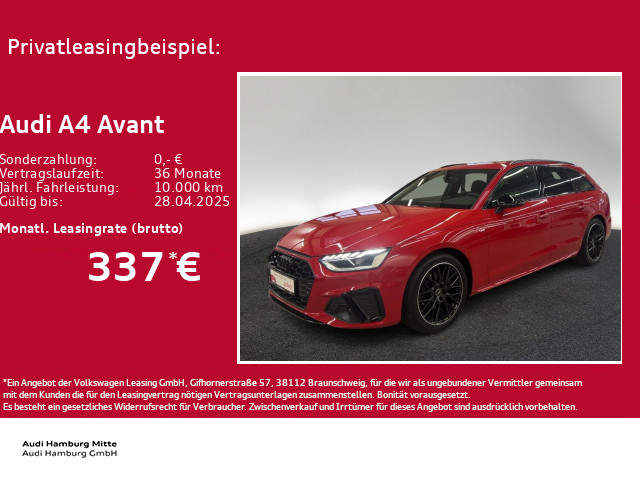 A4 Avant 35 TFSI S line S tronic Kamera LED AHK