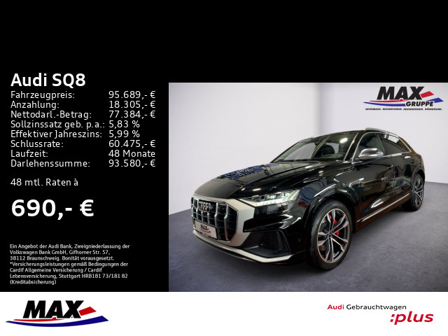 SQ8 TFSI HD MATRIX+PANO+AHK+HUD+B&O+STANDHZ+LUFT