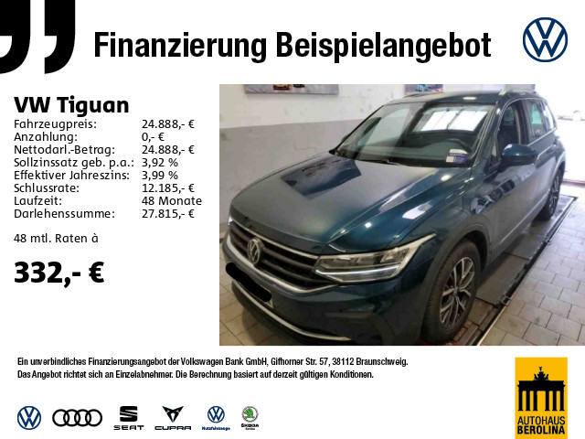 Tiguan 1.5 TSI Life *ACC*Digi.C-Pro*LED*PDC*SHZ*