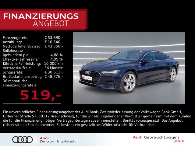 A7 Sportback 55 TFSI qu HD-MATRIX Pano 20"