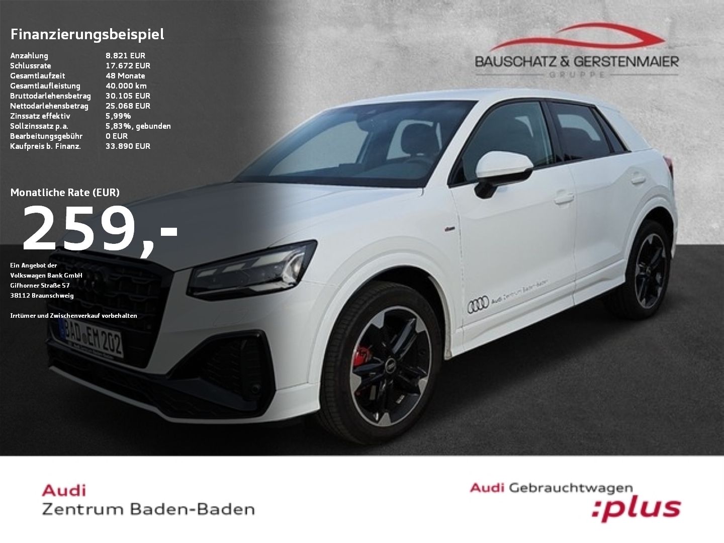 Q2 S line 35 TDI Matrix*Parken*Fahren*Sicherh