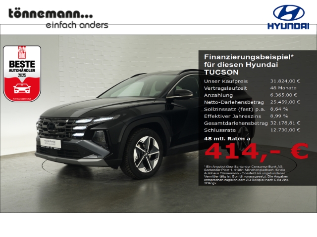 TUCSON FACELIFT T-GDI TREND DCT 4WD+VOLL LED+NAVI+RÜCKFAHRKAMERA+SITZ-/LENKRADHEIZUNG+SMARTKEY