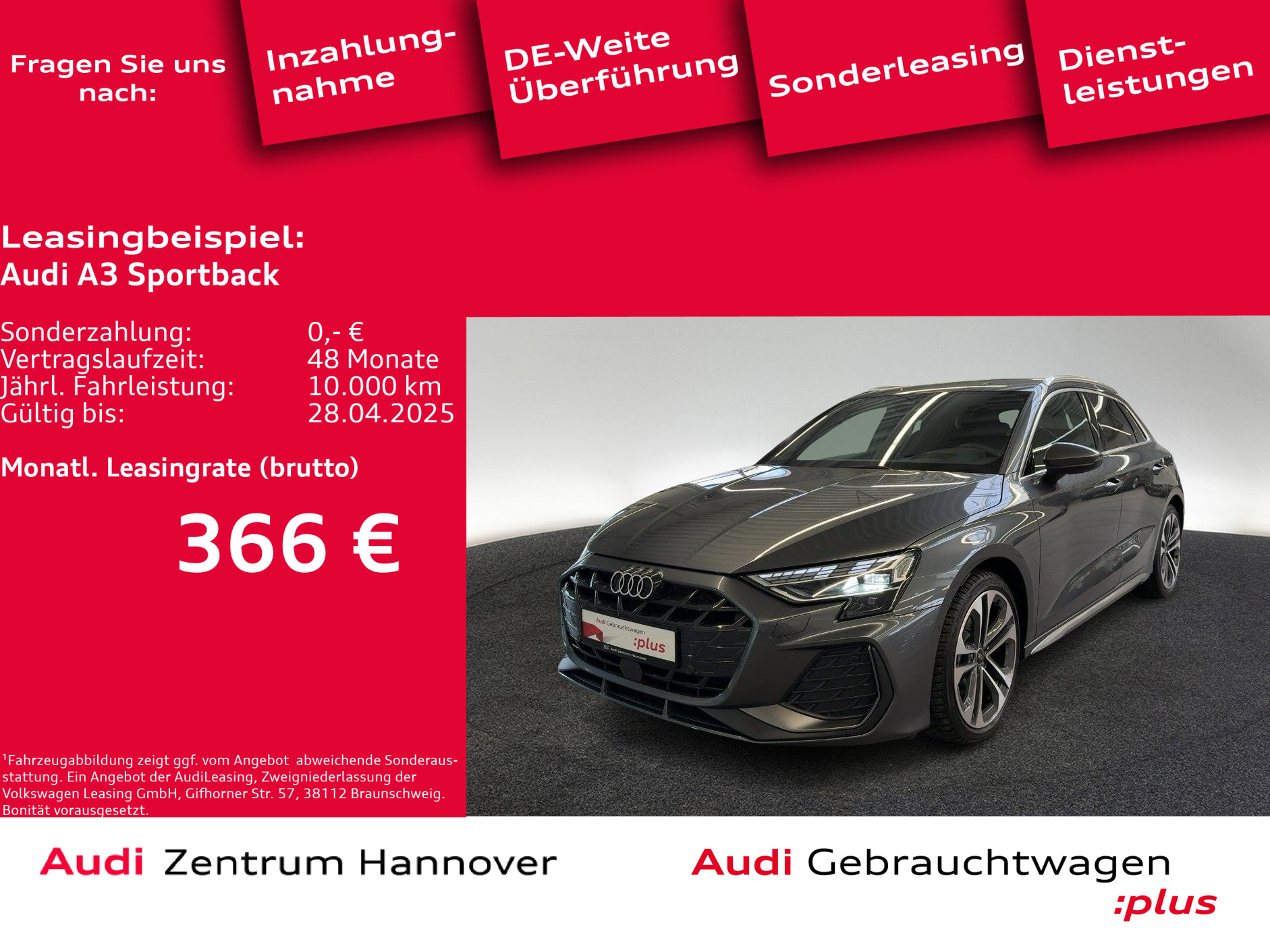 A3 Sportback S line 35 TFSI HuD SONOS AHK Kamera