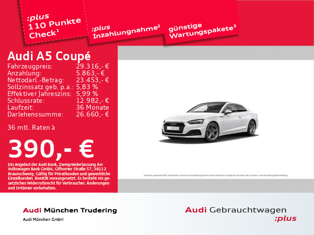Audi A5 Coupé 35 TFSI Infotainment-Paket