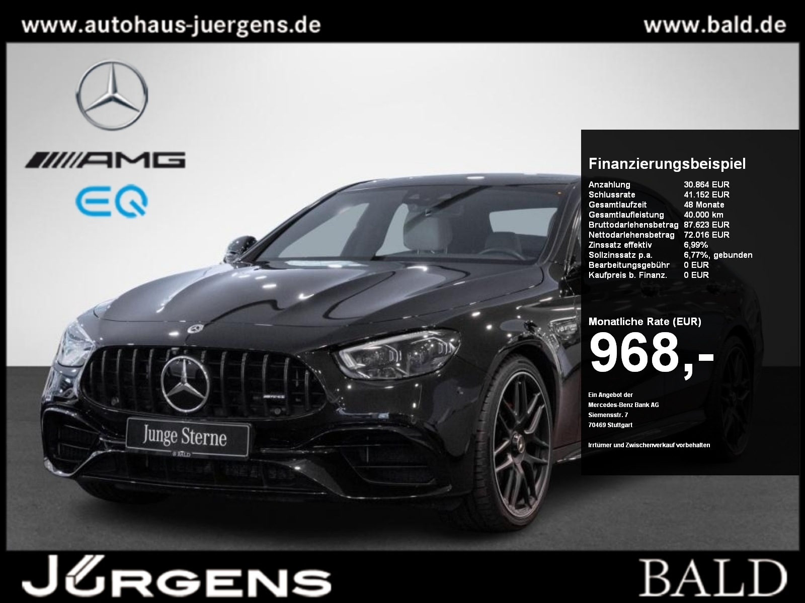 Mercedes-Benz E 63 AMG S Limousine MBUX Sitzklima