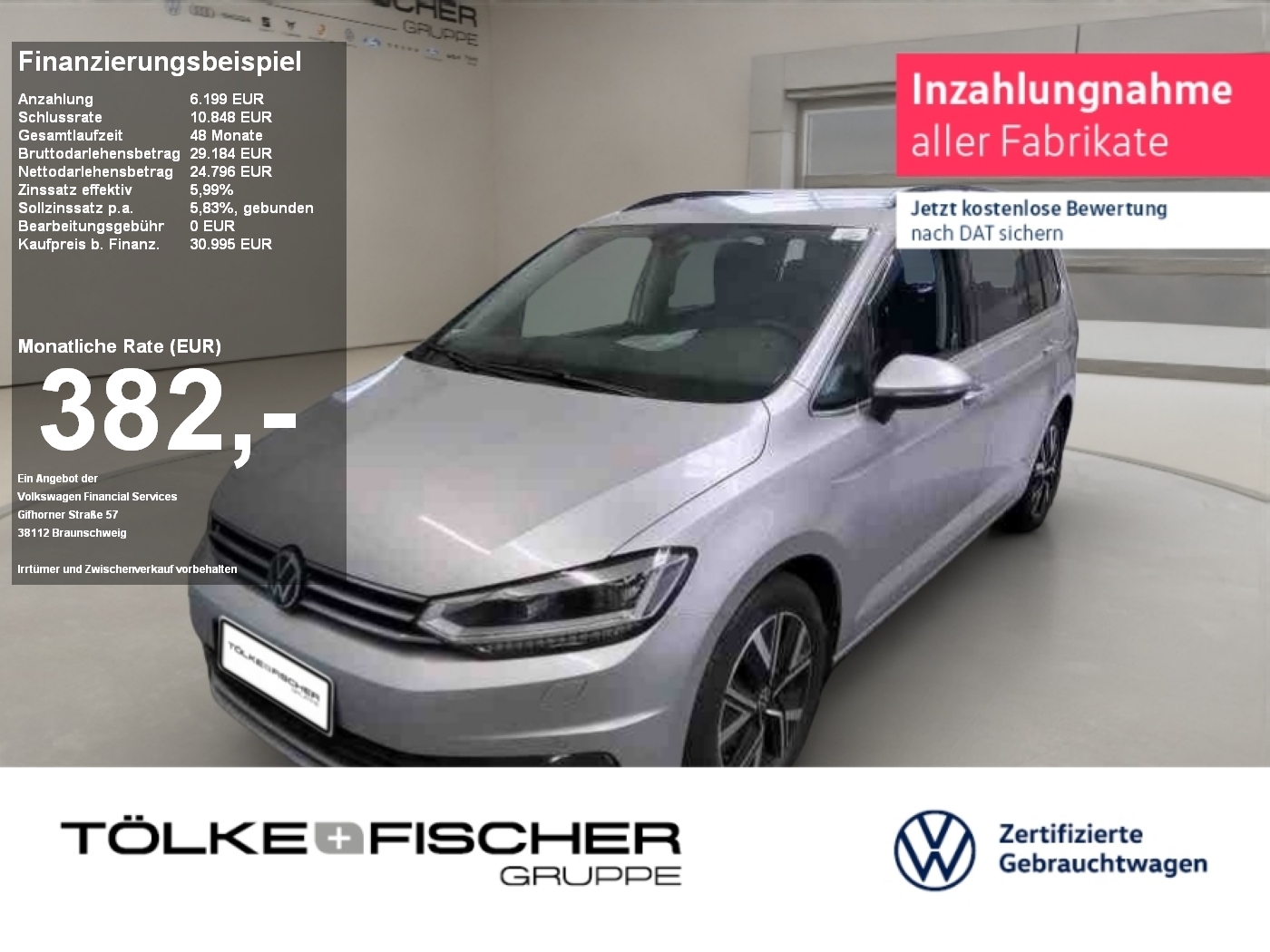 Touran 2.0 TDI BMT Highline AHK NaviPro ACC SHZ