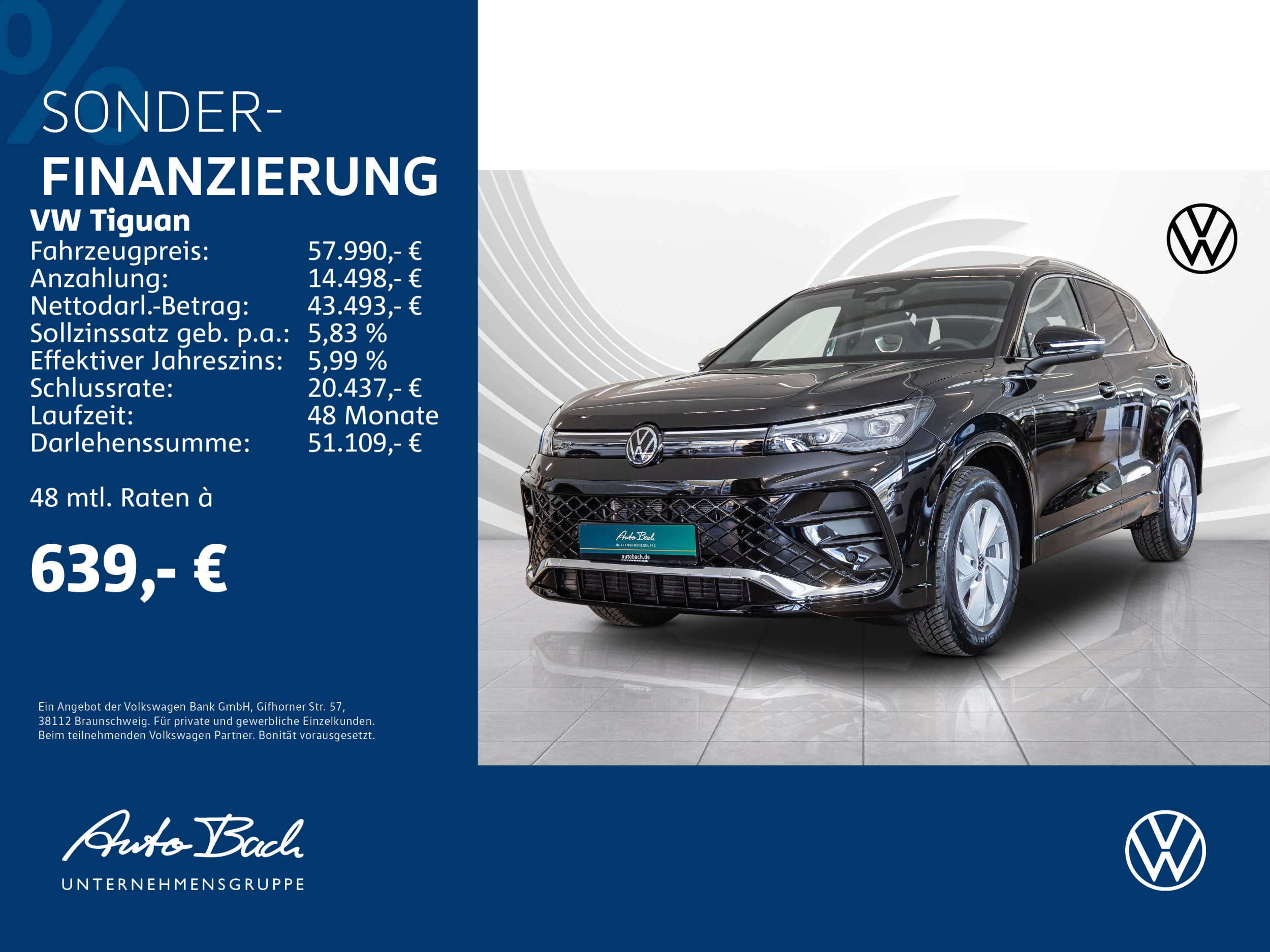 Tiguan R-Line 2,0 l TDI SCR 110 kW (150 PS) 7-Gang-Doppelkupplungsgetriebe DSG