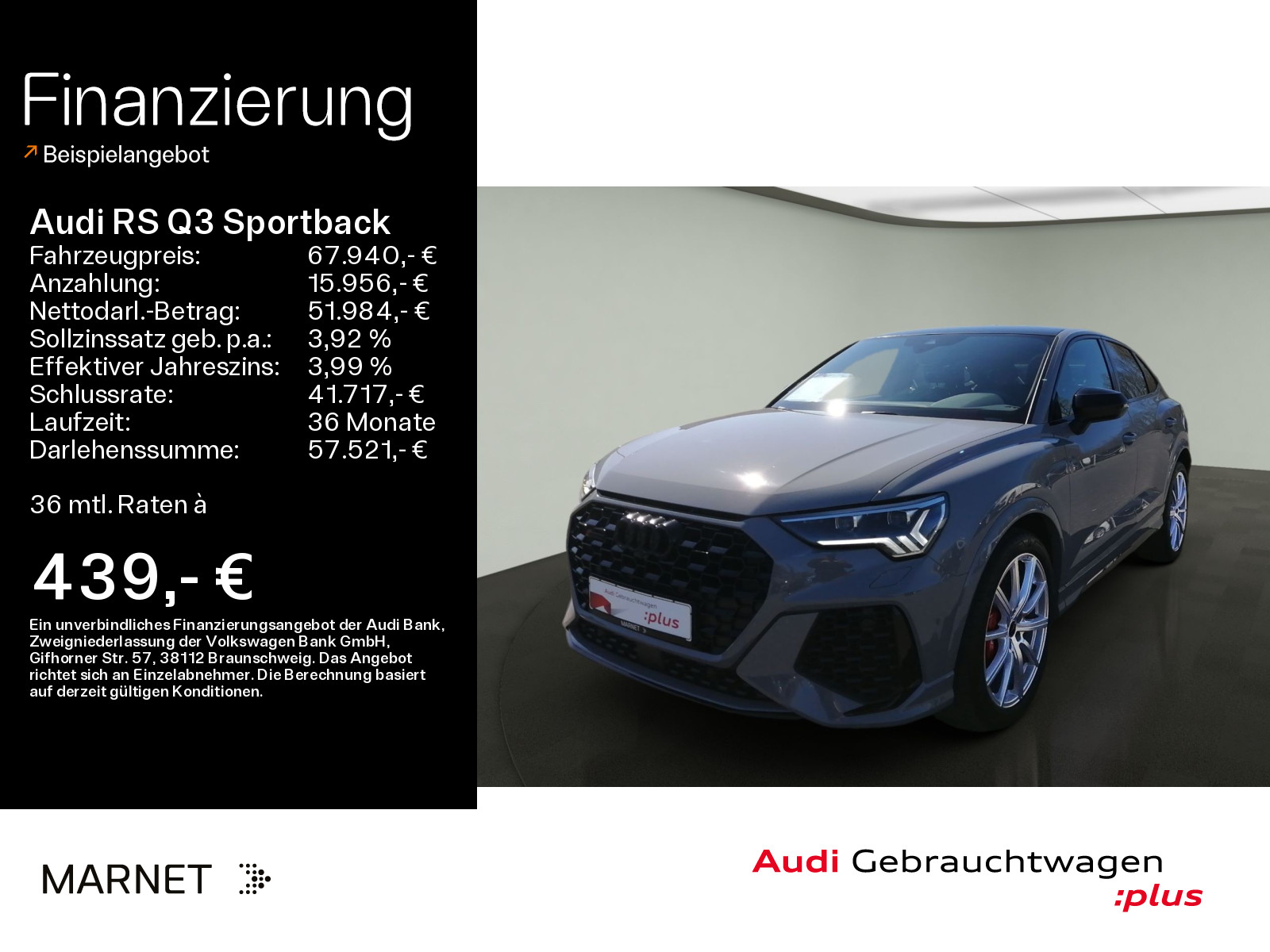 RS Q3 Sportback*Navi*Matrix*SONOS*AHK*PDC*Pano*Virtual Cockpit*Kamera*Sitzheizung