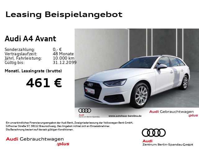 A4 Avant 40 TFSI S tronic *NAV+*PDC+*GRA*SHZ*