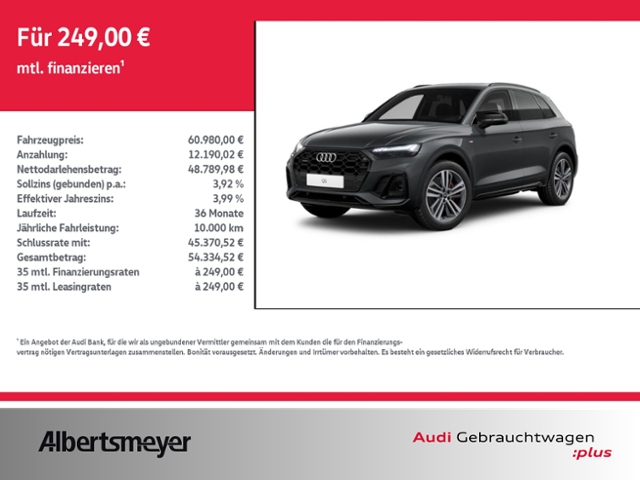 Q5 45 TFSI QUATTRO S-LINE+PANO+AHK+MATRIX+STANDH