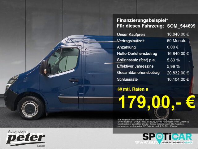 Movano B Kasten 2.3 CDTI L2H2 3-Sitzer Klima Navi