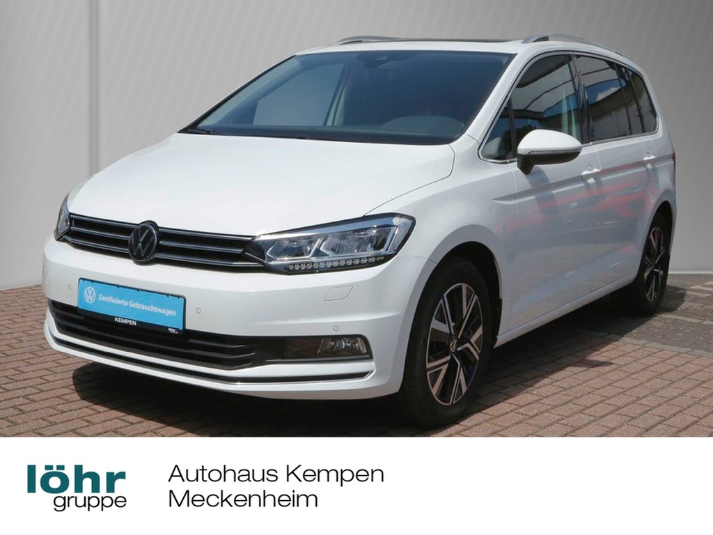 Touran 1.5 TSI DSG Highline 17" Pano Navi+VC+App ACC LED PDC Sitzheiz.