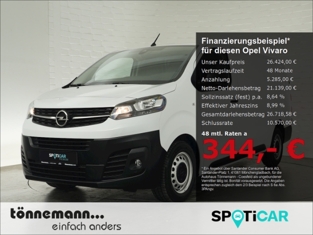 Vivaro C CARGO L CDTI+NAVI+SCHIEBETÜR+PARKPILOT+BEIFAHRER-DOPPELSITZBANK+KLIMAANLAGE