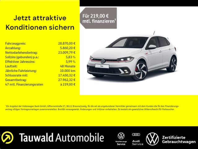 Polo GTI 2.0 TSI DSG MATRIX/RFK/DCP/APP