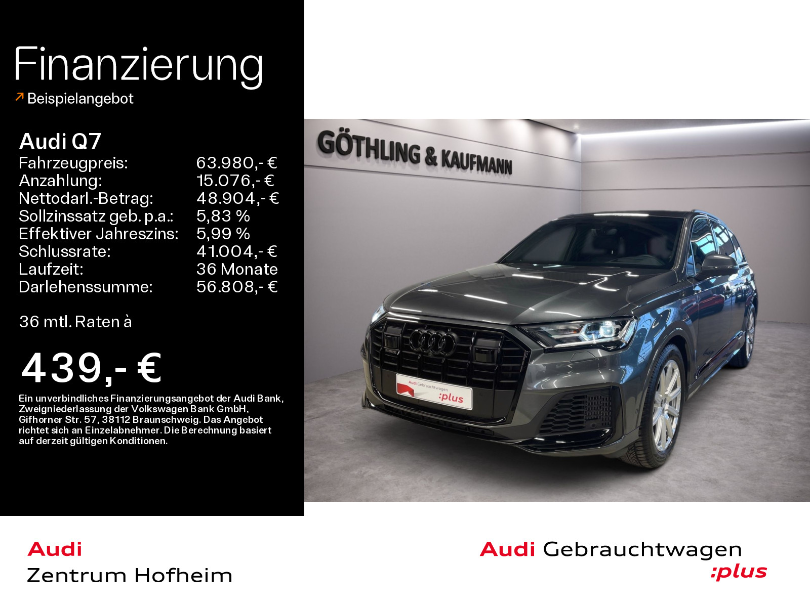 Q7 55 TFSI qu S line tip*Air*HUD*Pano*LED*Virtual*Navi+*360° Kamera*ACC*AHK*