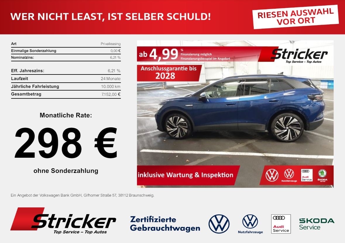 Volkswagen ID.4 °°Pro Performance 150 77 298 ohne Anzahlun