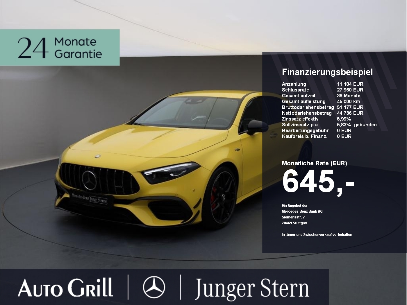 Mercedes-Benz A 45 AMG S Aero Night PerfSItz RIDE Burm360 pAGA