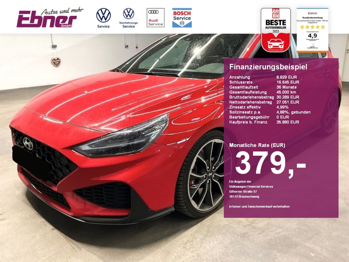 i30 N PERFORMANCE DCT NAVI+KAMERA+LED+GRA+SITZHZG+19 ALU!