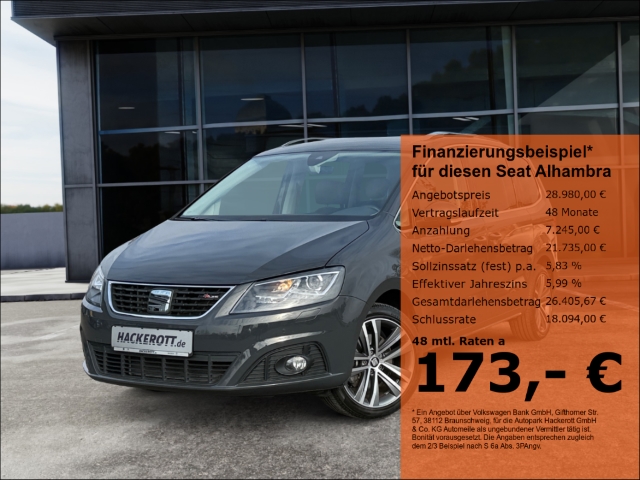 Alhambra FR-Line 1.4 TSI 6-GANG Heckklappe+Schiebetüren elektr.