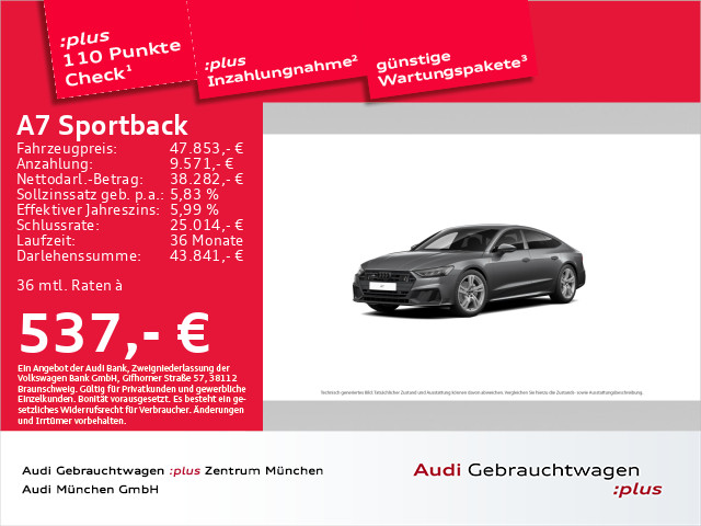 Audi A7 Sportback 45 TDI qu S line