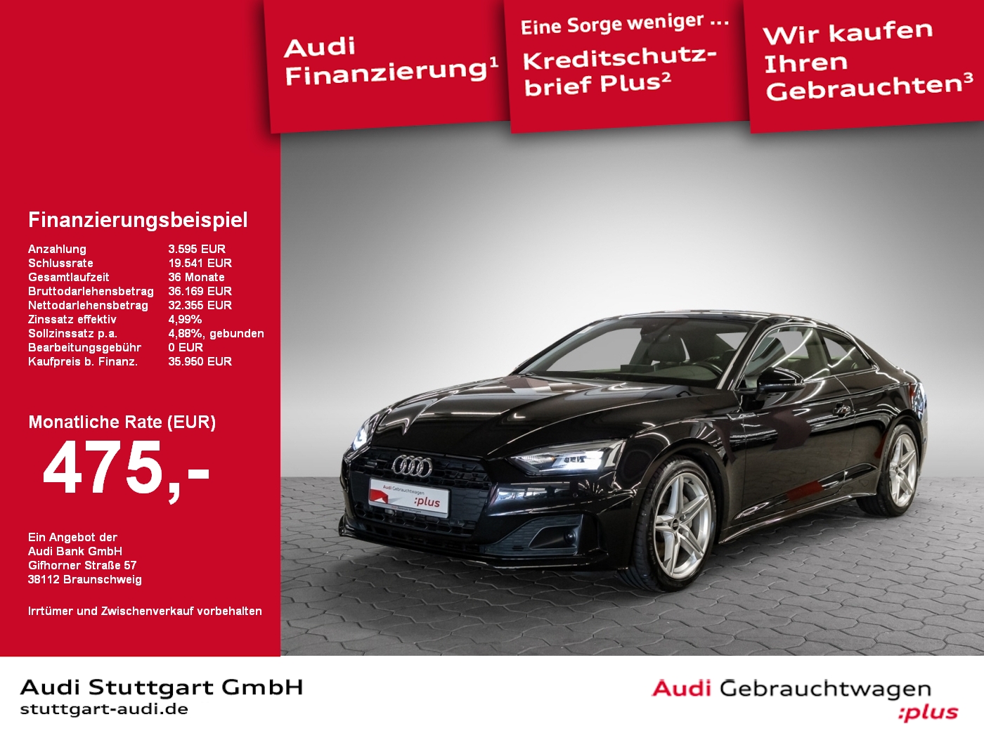 A5 Coupe 40 TDI quattro advanced LED Navi ACC
