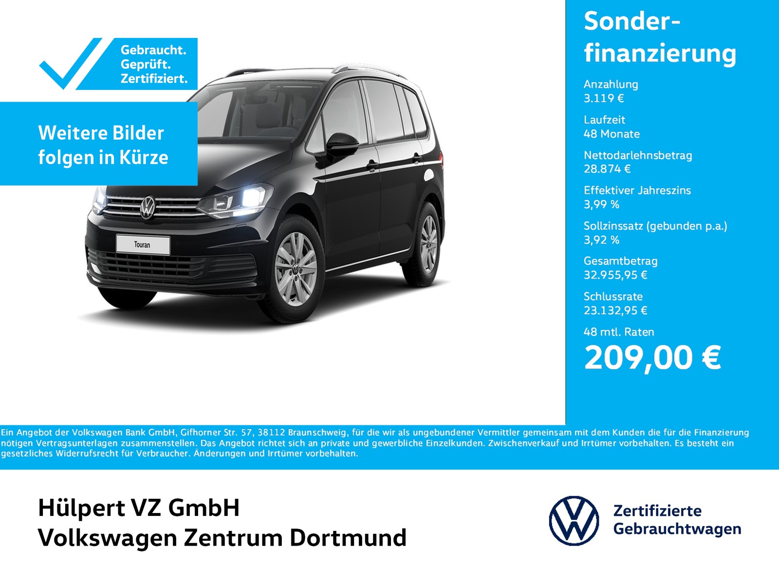 Touran 1.5 COMFORTLINE 7SITZE AHK CAM ACC NAVI