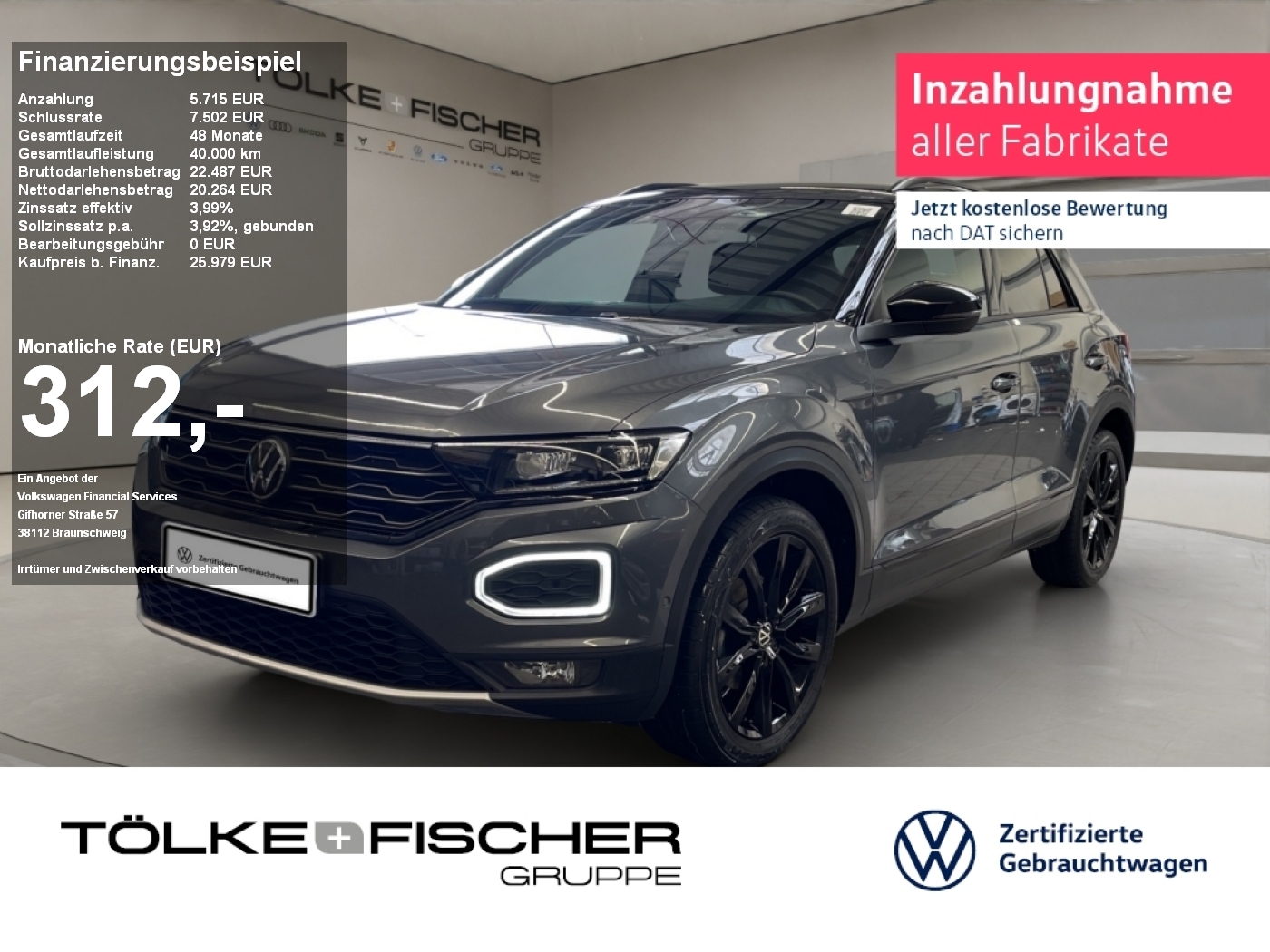 Volkswagen T-Roc 1.5 TSI Sport DynLicht ParkAss