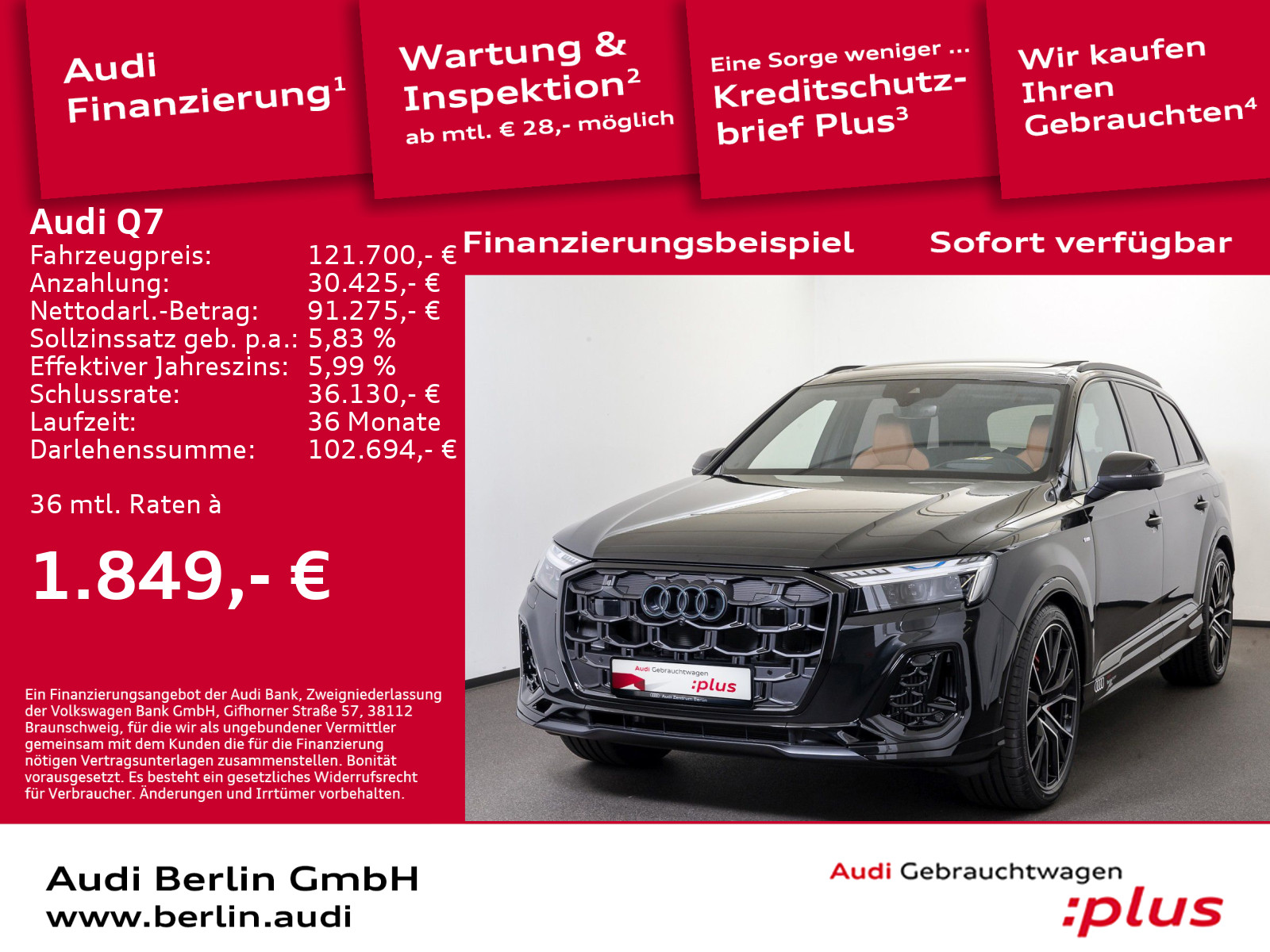 Audi Q7 S line 55 TFSI e quattro