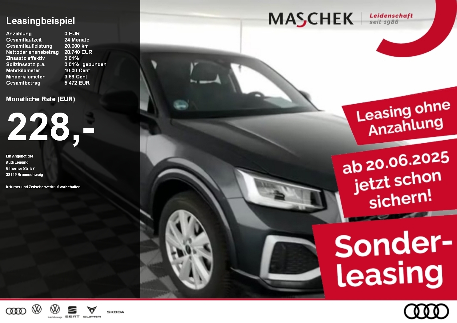 Q2 Advanced 35 TFSI AHK LED VC PDC GRA DAB Sitzh