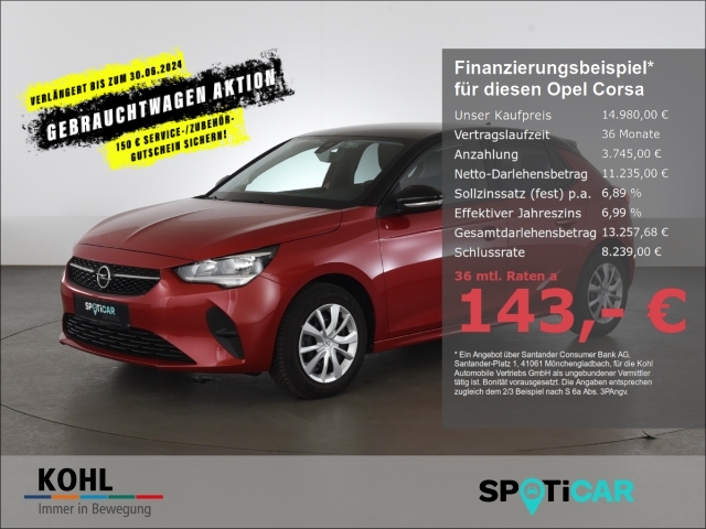 Opel Corsa 1.2 F Edition Spurhalteass