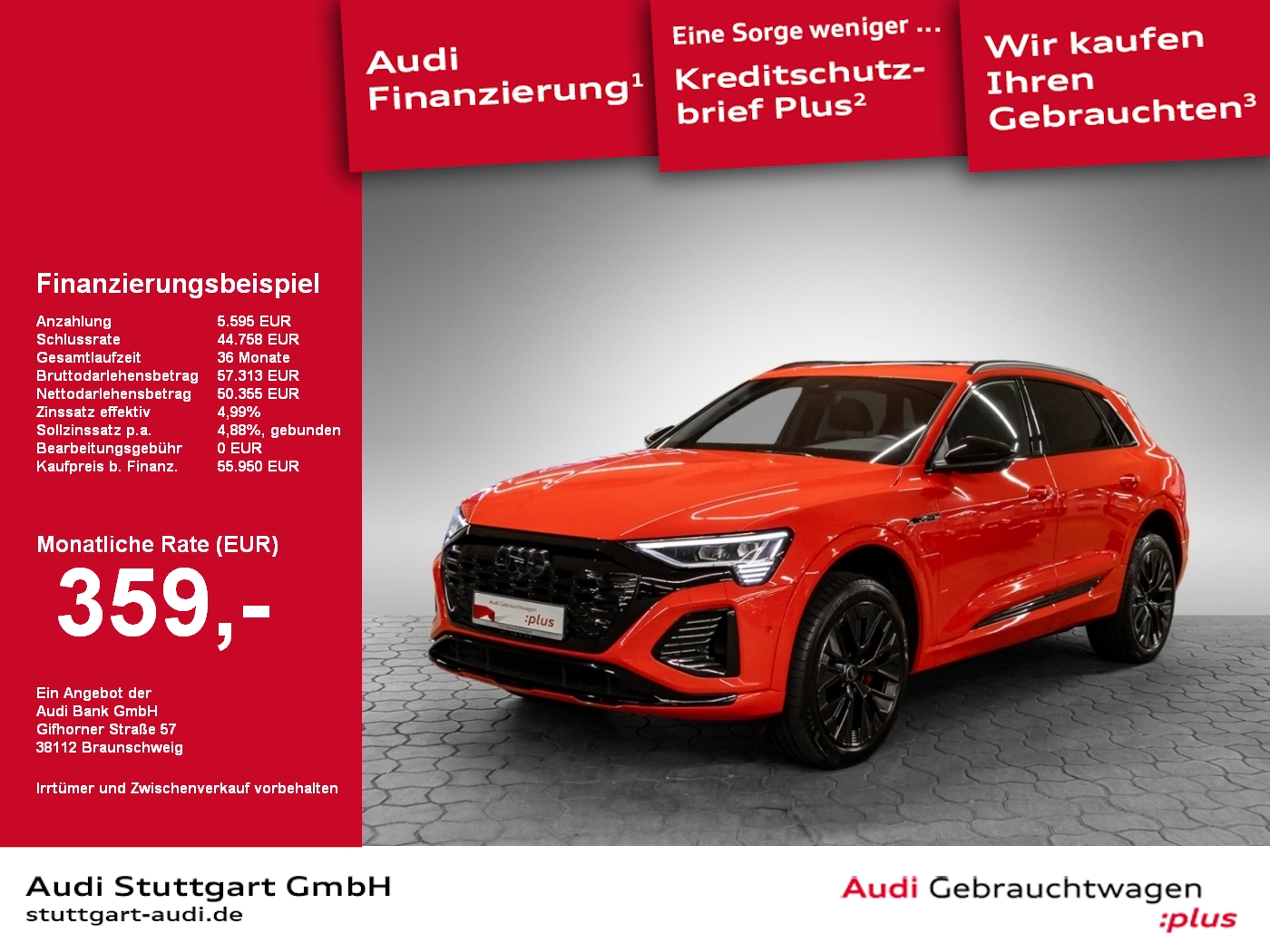 Q8 e-tron S line 50 quattro 250 kW AHK AIR B&O