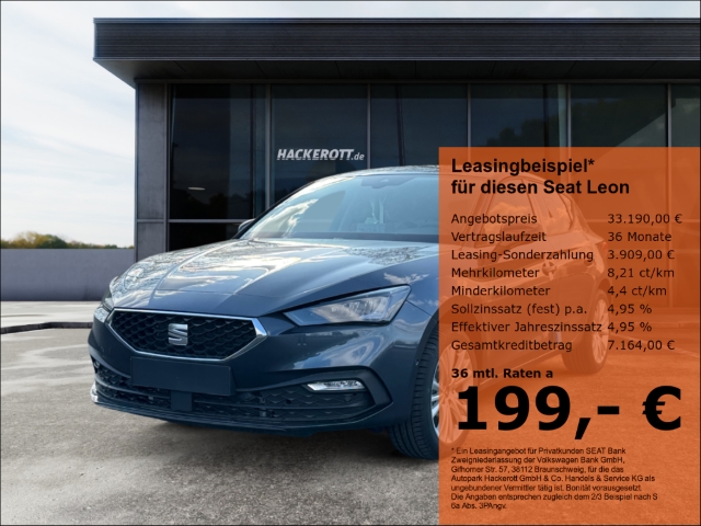 Leon 1.5 eTSI 110 kW Style Edition LED ACC Rückfahrkam. Fernlichtass. LED-hinten
