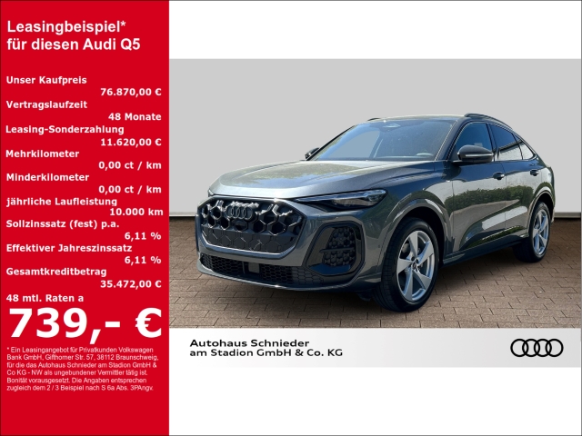 Q5 SPORTB.TFSI LED+MEMORY+LEDER+TECH PLUS+PARK LENK