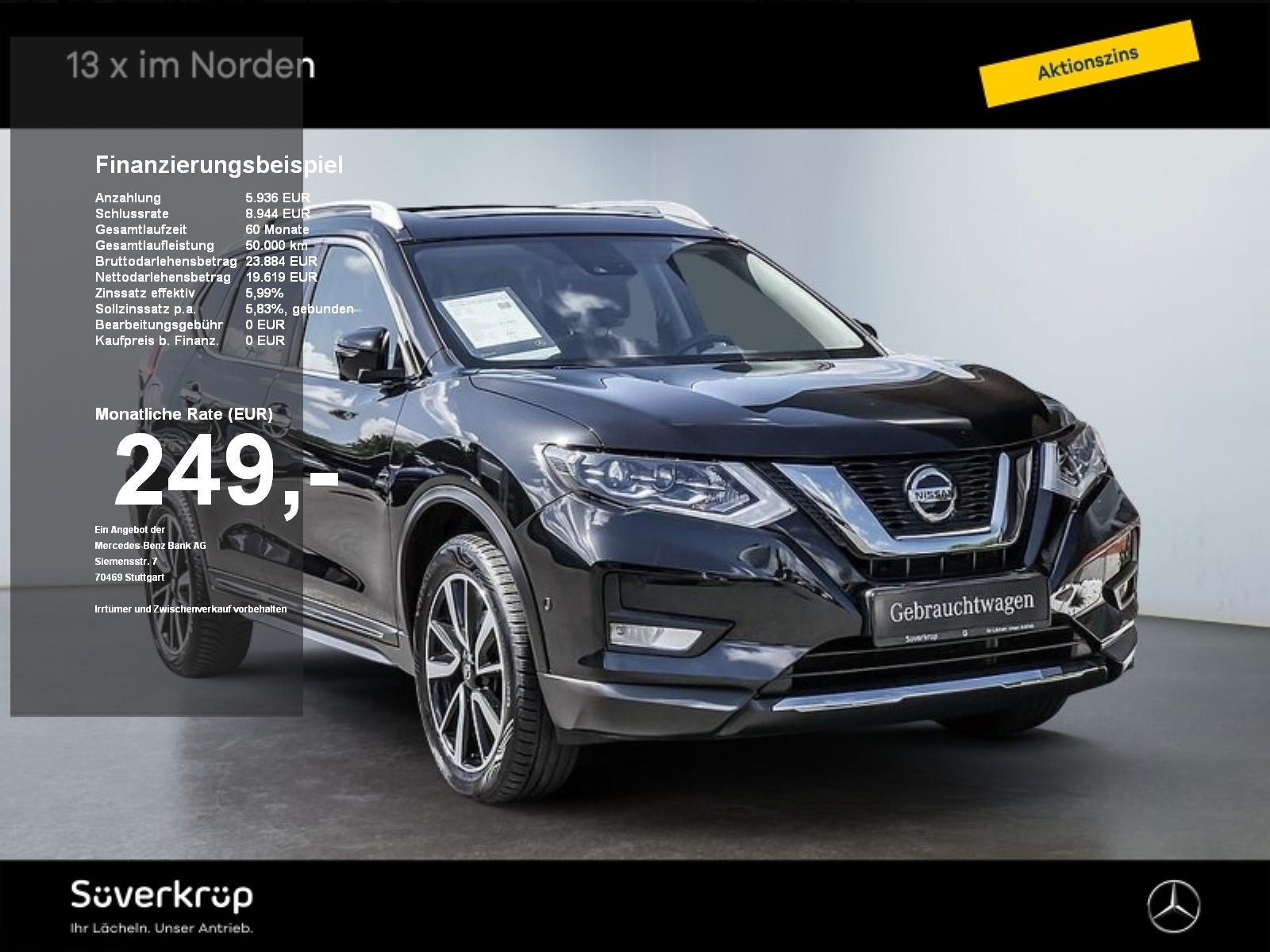X-Trail Tekna 4x4 SPUR PANO AHK PDC SHZ